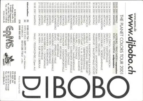 Ak Sänger DJ Bobo Portrait, Autogramm, Sänger