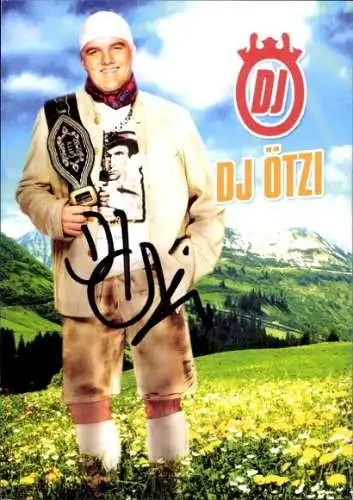 Ak Sänger DJ Ötzi, Portrait, Autogramm