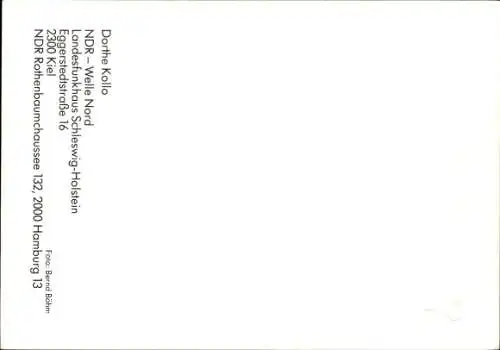 Ak Sängerin Dorthe Kollo, Portrait, Autogramm