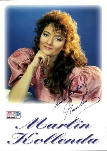 Ak Sängerin Marlin Kollenda, Portrait, Autogramm