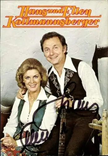 Ak Sänger Hans und Ellen Kollmannsberger, Portrait, Autogramme