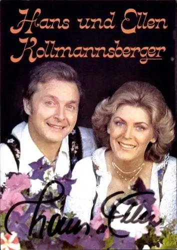 Ak Sänger Hans und Ellen Kollmannsberger, Portrait, Autogramme