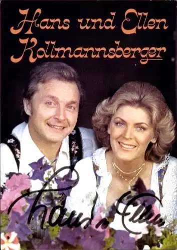 Ak Sänger Hans und Ellen Kollmannsberger, Portrait, Autogramme