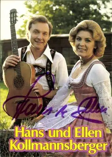 Ak Sänger Hans und Ellen Kollmannsberger, Portrait, Autogramme