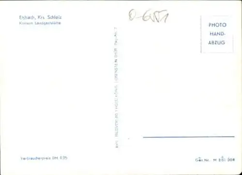 Ak Eßbach in Thüringen, Konsum Landgaststätte, Innenansicht