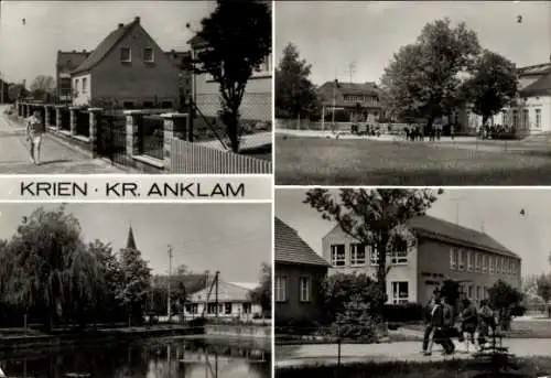 Ak Krien Kreis Anklam, Bauernstraße, Kulturhaus, Nguyen von Troi-Oberschule