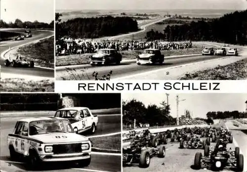 Ak Schleiz im Vogtland Thüringen, Schleizer Dreieck-Rennen 1975, Rennstrecke