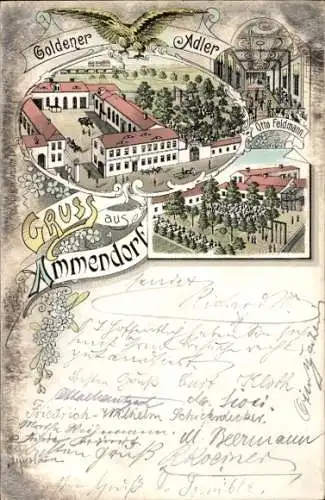 Litho Ammendorf Halle an der Saale, Goldener Adler