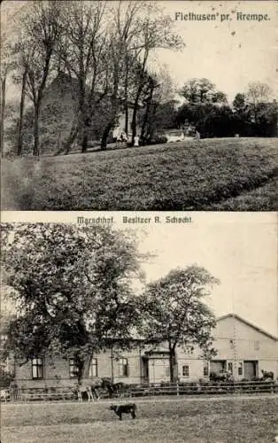 Ak Fiefhusen Bahrenfleth Schleswig Holstein, Marschhof