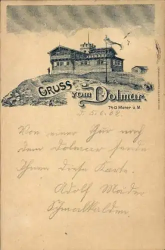 Litho Kühndorf in Thüringen, Großer Dolmar, Hotel