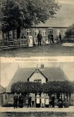 Ak Elmenhorst Stormarn, Gasthaus, Kolonialwarenhandlung von P. Nachtigall