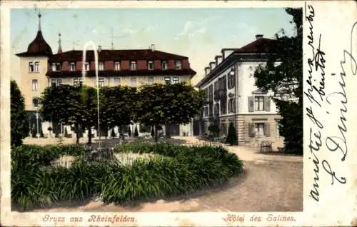 Ak Rheinfelden Kanton Aargau Schweiz, Hotel des Salines