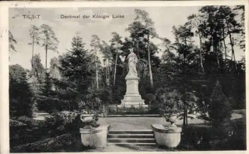 Ak Sowjetsk Tilsit Ostpreußen, Denkmal der Königin Luise