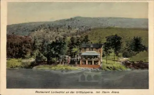 Ak Gemünd Schleiden in der Eifel, Restaurant Lorbachtal an der Urfttalsperre