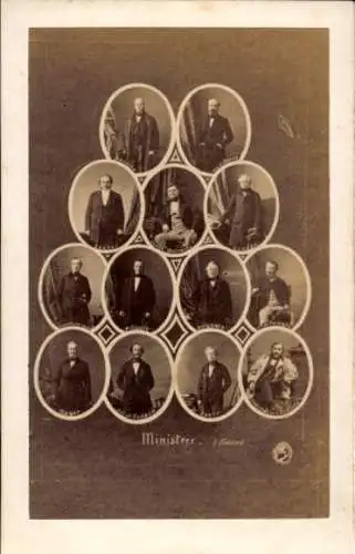 CdV Französische Politiker, Minister, Portraits