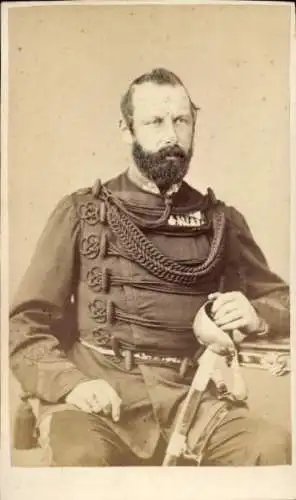 CdV König von Schweden, Karl XV., 1826-1872, Portrait