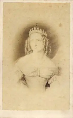 CdV Anna Pawlowna, Großfürstin von Russland, Königin der Niederlande, Portrait