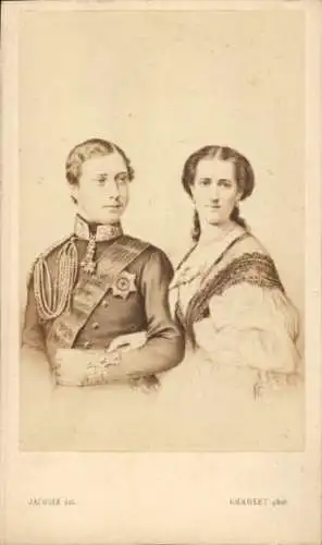 CdV Albert Prinz von Wales, Alexandra von Dänemark, Prinzessin von Wales, Portrait