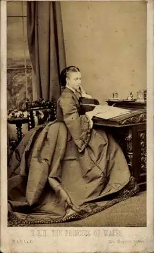 CdV Alexandra von Dänemark, Prinzessin von Wales, Portrait