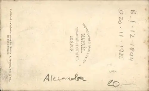 CdV Alexandra von Dänemark, Prinzessin von Wales, Portrait
