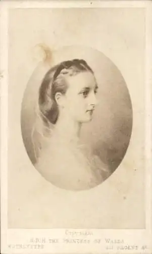 CdV Alexandra von Dänemark, Prinzessin von Wales, Portrait