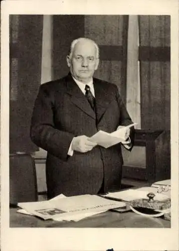 Ak Präsident Wilhelm Pieck, DDR, Portrait