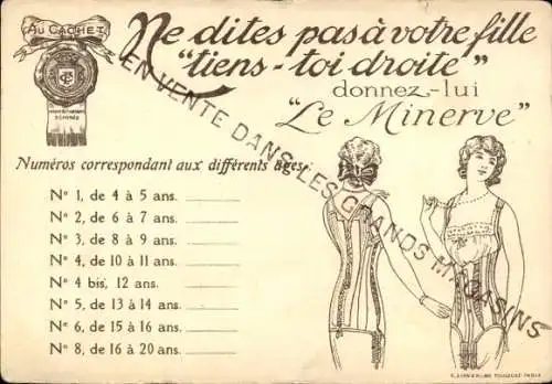 Ak Liebespaar, Geschenk, Junge, Zylinder, Werbung Le Minerve