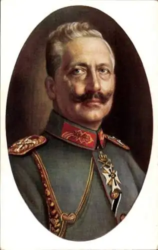 Künstler Ak Grabendorff, R., Kaiser Wilhelm II., Portrait, Uniform