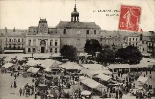 Ak Le Mans Sarthe, Place du Marché