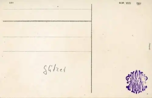 Glitzer Ak Weiblicher Vorname Martha, Blumenkorb