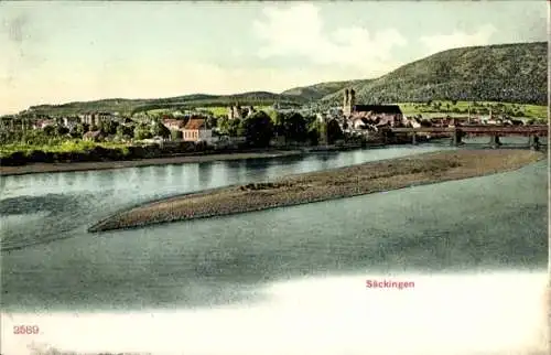 Ak Bad Säckingen Rhein, Panorama