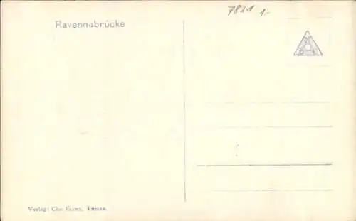 Ak Breitnau im Schwarzwald, Höllental, Höllsteig, Ravenna Viadukt, Eisenbahnbrücke