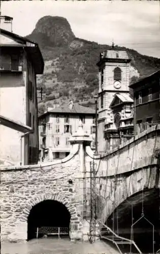 Ak Moutiers Savoie, Vieux Pont, Eglise