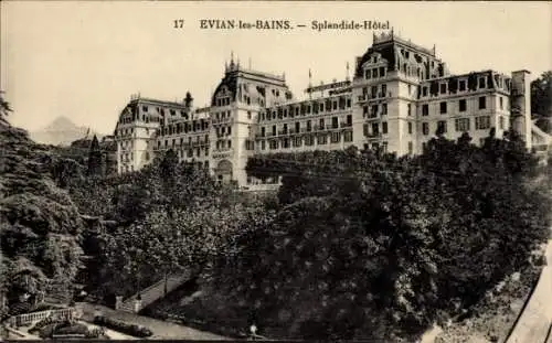 Ak Évian les Bains Haute Savoie, Splendide-Hotel