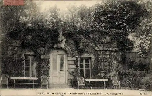 Ak Suresnes Hauts de Seine, Chateau des Landes, Orangerie