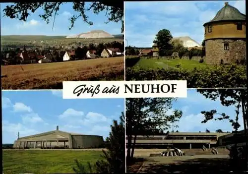 Ak Neuhof bei Fulda Hessen, Gesamtansicht, Turm