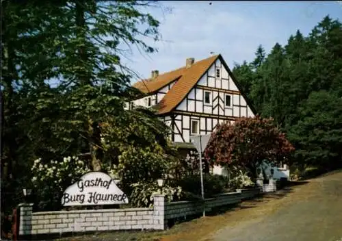 Ak Oberstoppel Haunetal in Hessen, Gasthof Burg Hauneck