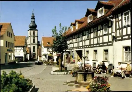 Ak Gersfeld in der Rhön Hessen, Marktplatz