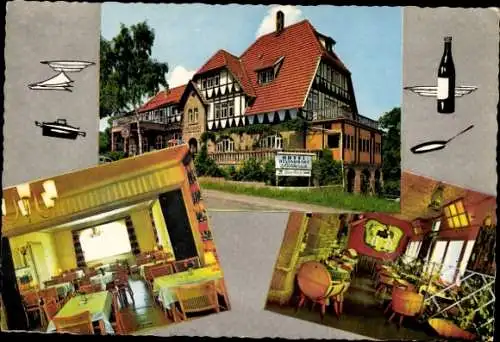 Ak Waake in Niedersachsen, Waldhaus Södderich, Innenansicht