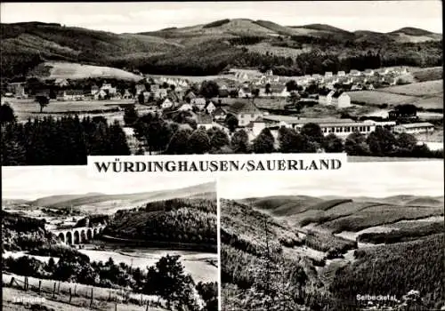 Ak Würdinghausen Kirchhundem im Sauerland, Seibecketal, Talbrücke