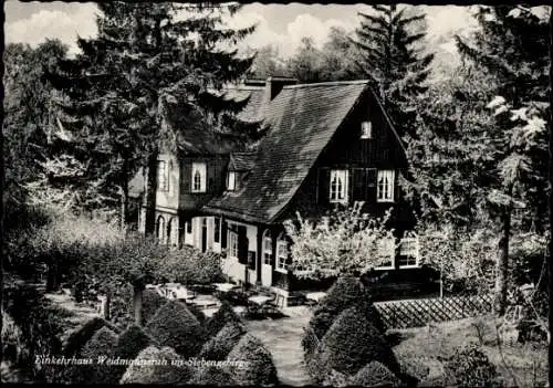 Ak Königswinter am Rhein, Einkehrhaus Weidmannsruh im Siebengebirge