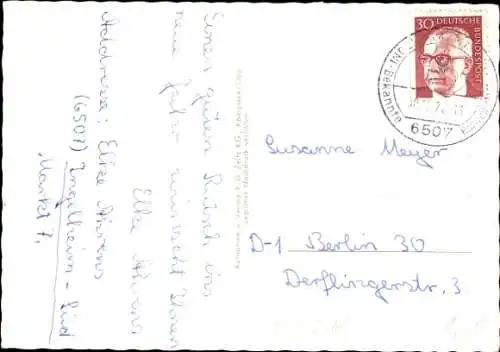 Ak Ingelheim am Rhein, Burgkirche, Malakoffturm
