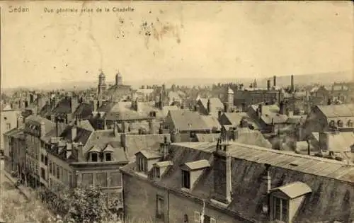 Ak Sedan Ardennes, vue generale prise de la Citadelle