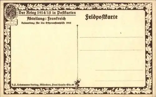 Ak Douai Nord, Blick auf Rathausturm, Der Krieg 1914/15