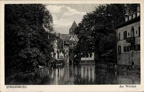 Ak Strasbourg Straßburg Elsass Bas Rhin, Am Wörthel