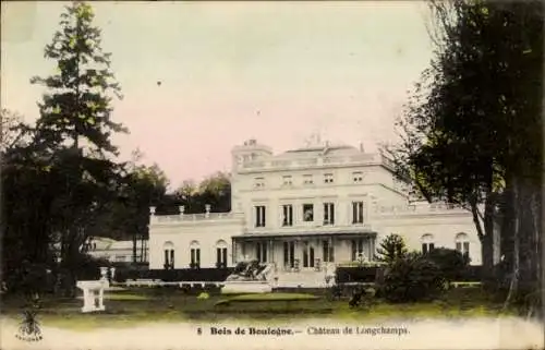 Ak Bois de Boulogne Hauts de Seine, Chateau de Longchamps