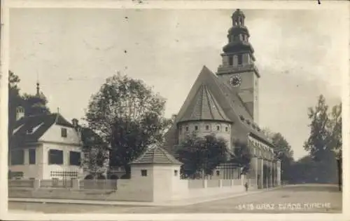 Ak Graz Steiermark, Evangelische Kirche