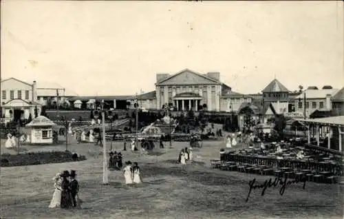 Ak Freiberg in Sachsen, Erzgebirgsausstellung 1912, Gelände, Besucher