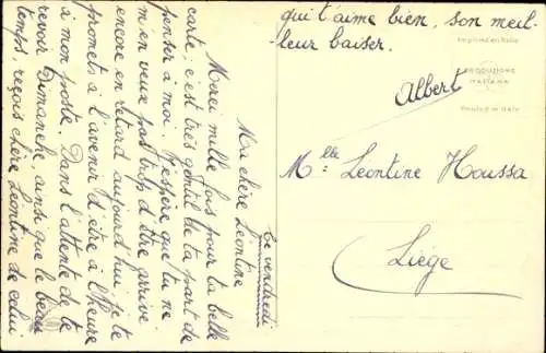 Künstler Ak Corbella, T., Frau mit Blumenstrauß