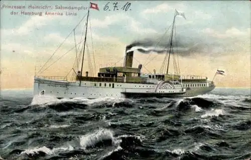 Ak Dampfschiff Prinzessin Heinrich, HAPAG Seebäderdienst